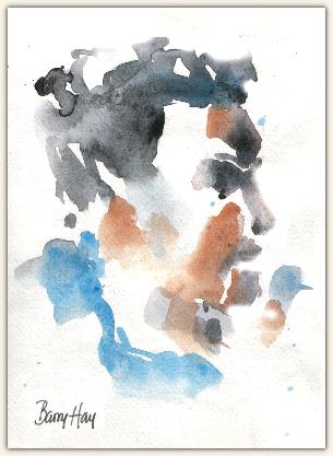 Barry Hay, aquarel, 2004